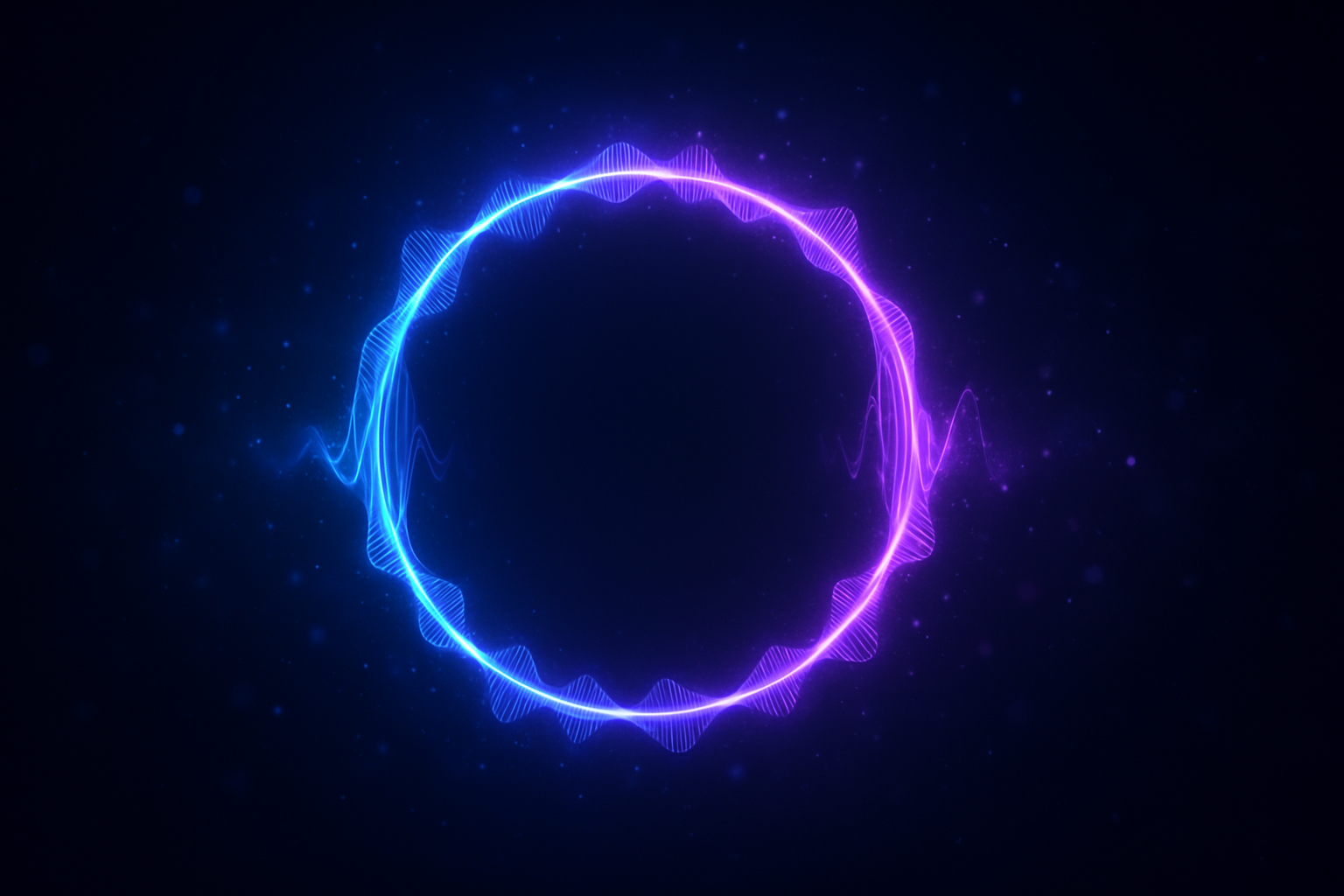 Futuristic Audio Waveform